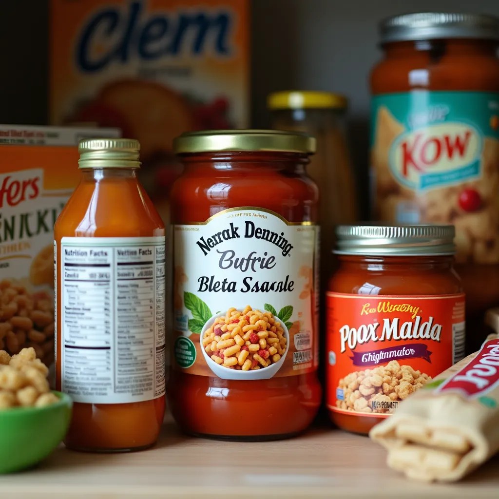 Aliments avec sucres cachés